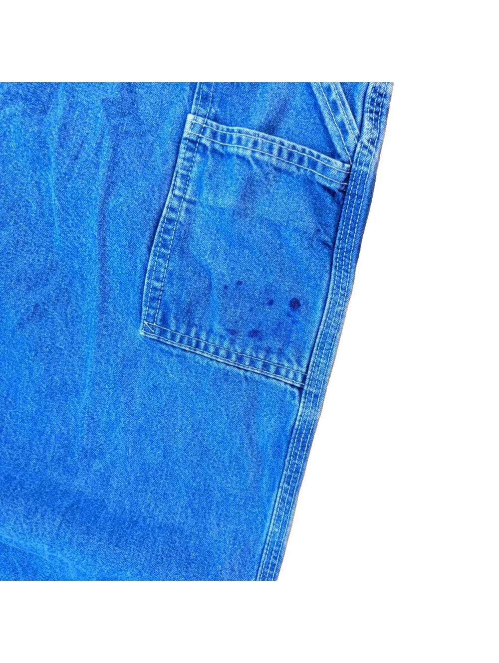 Carhartt B13 Dungaree Fit Carpenter Jeans 34x30 Blue Y2K Denim Workwear